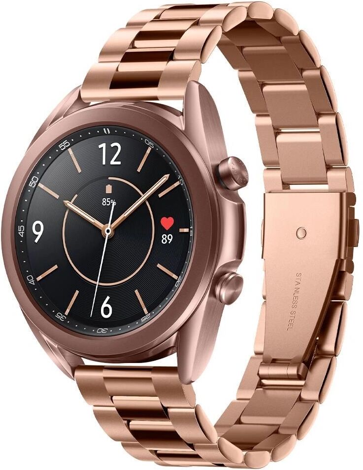 Spigen Kovový řemínek pro Samsung Galaxy Watch 40mm / 41mm / 42mm / 44mm / 46mm - Spigen, Modern Fit Rose