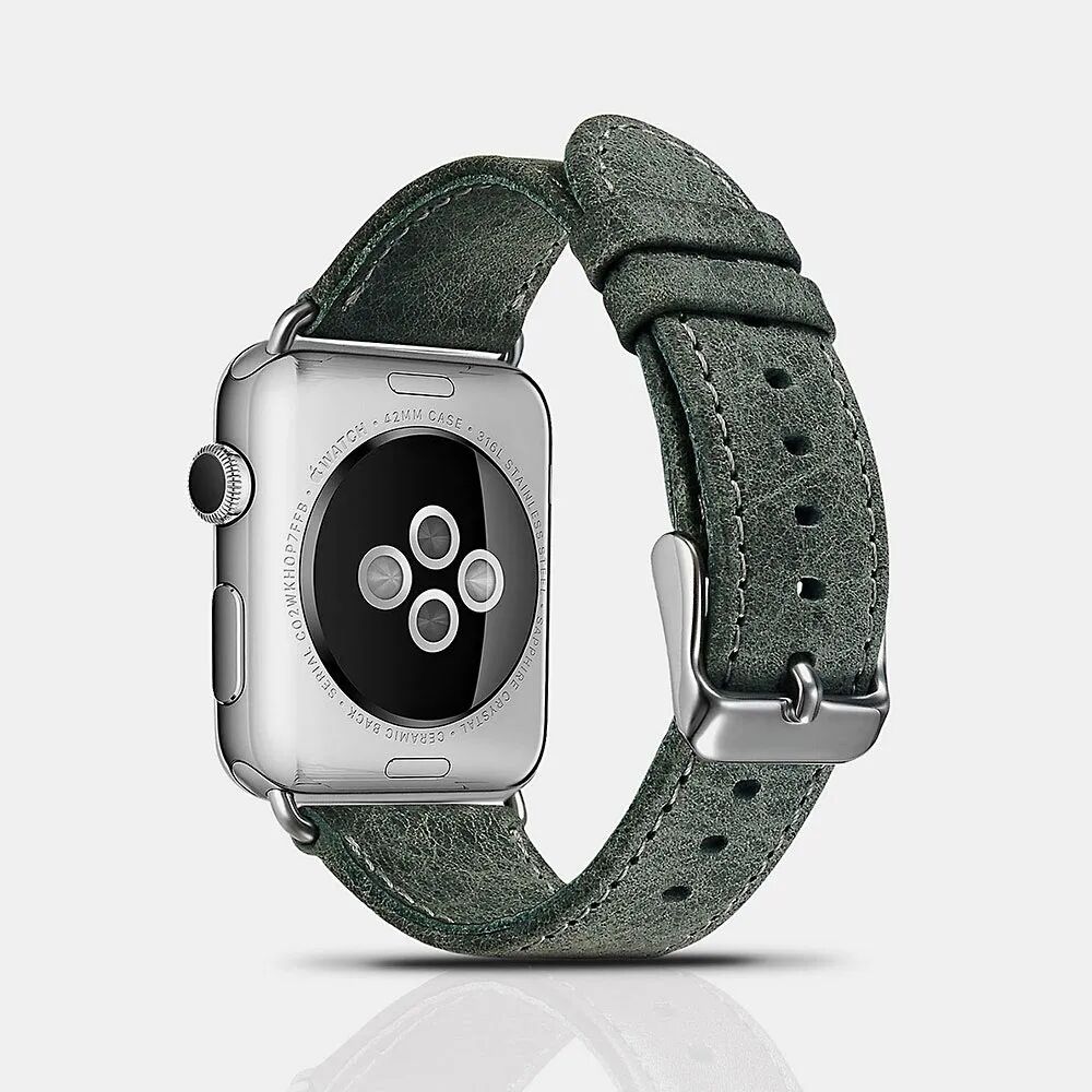 iCarer Řemínek pro Apple Watch 38mm / 40mm / 41mm - iCarer, Classic Green