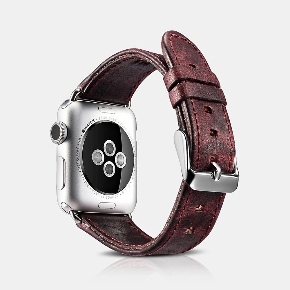 iCarer Řemínek pro Apple Watch 38mm / 40mm / 41mm - iCarer, Classic Wine