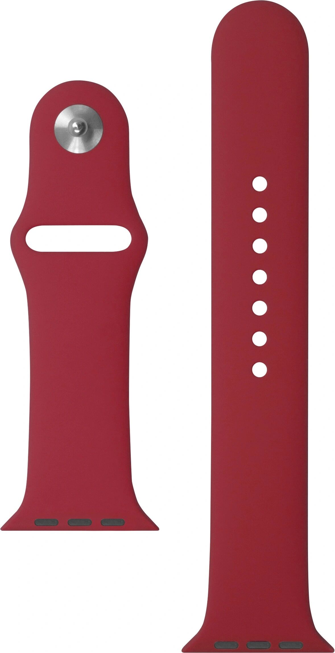 Xqisit Řemínek pro Apple Watch 42mm / 44mm / 45mm - Xqisit, Silicone Red