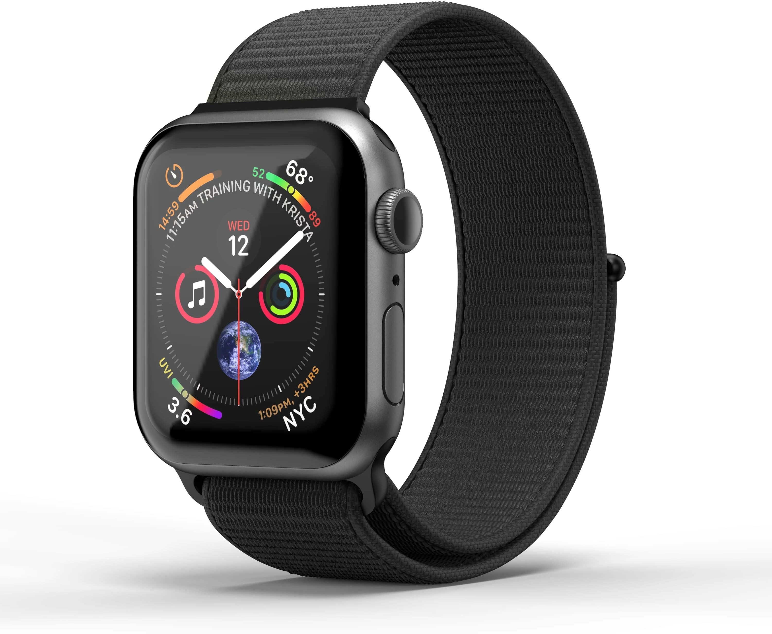 SuperDry Řemínek pro Apple Watch 38mm / 40mm / 41mm - SuperDry, Nylon Black