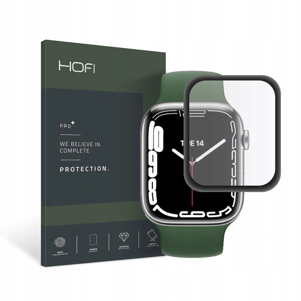 Hofi Hybridní ochranné sklo pro Apple Watch 45mm - Hofi, Hybrid Glass