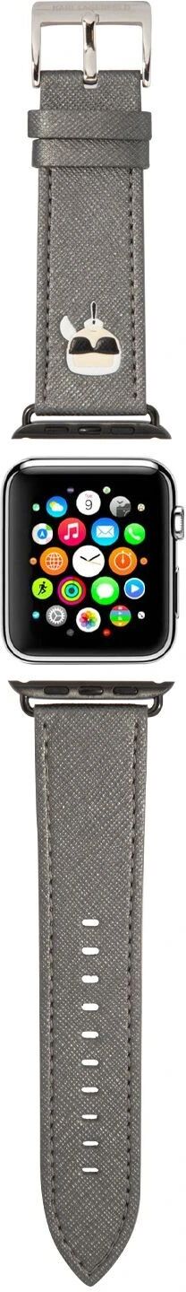 Karl Lagerfeld Řemínek pro Apple Watch 42mm / 44mm / 45mm - Karl Lagerfeld, Karl Head Silver