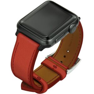 Noreve Lederarmband für Apple Watch Arange clouquié Uhrengehäuse - Einlagen 38 / 40 / 41 mm schwarz + Dornschliesse, schwarz