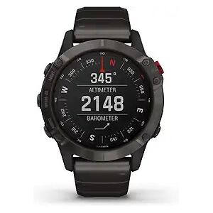 Garmin Fenix 6 47 mm titan am Metallarmband titan [Pro Solar Edition]A1