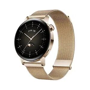 Huawei Watch GT 3 42 mm gold am Milanaise Armband gold