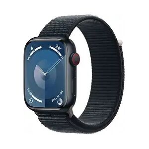 Apple Watch Series 9 45 mm Aluminiumgehäuse mitternacht am Sport Loop mitternacht [Wi-Fi + Cellular]