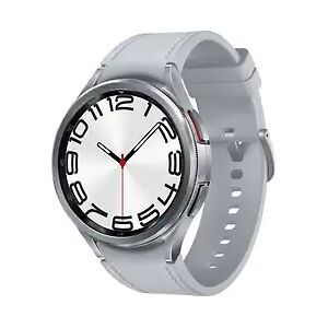 Samsung Galaxy Watch6 Classic 47 mm Edelstahlgehäuse silver am Lederarmband S/M silver [Wi-Fi]A1