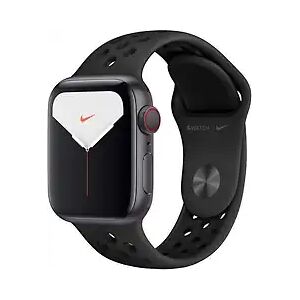 Apple Watch Nike Series 5 40 mm Aluminiumgehäuse space grau am Nike Sportarmband anthrazit/schwarz [Wi-Fi + Cellular]A1