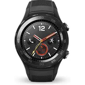 Huawei Watch 2 45 mm schwarz am Sportarmband carbon black [Wi-Fi + 4G]