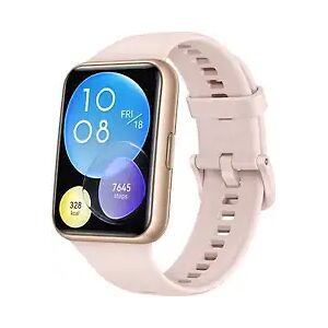 Huawei Watch FIT 2 Active 20 mm roségold am Silikonarmband pink