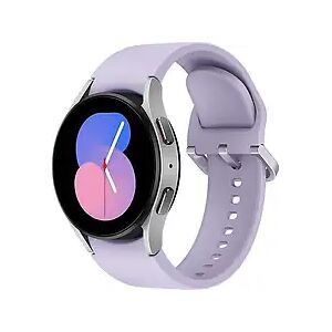 Samsung Galaxy Watch5 40 mm Aluminiumgehäuse silver am Sportarmband M/L purple [Wi-Fi]A1
