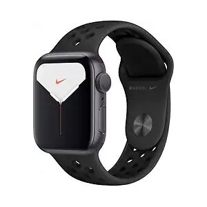 Apple Watch Nike Series 5 40 mm Aluminiumgehäuse space grau am Nike Sportarmband anthrazit/schwarz [Wi-Fi]A1
