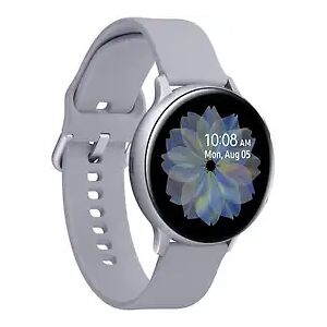 Samsung Galaxy Watch Active2 44 mm Aluminiumgehäuse silber am Sportarmband silver [Wi-Fi + 4G]A1