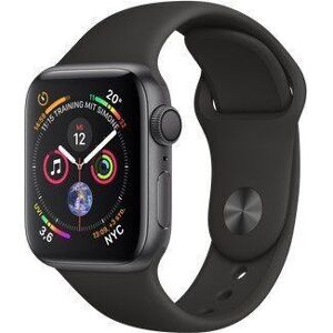 Apple Watch Series 4 (2018)   40 mm   Aluminium   GPS   grau   Sportarmband schwarz