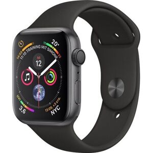 Apple Watch Series 4 (2018)   44 mm   Aluminium   GPS   grau   Sportarmband schwarz