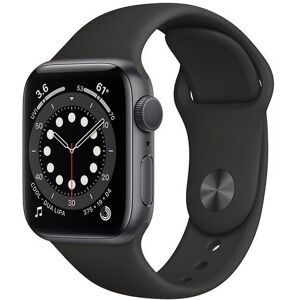 Apple Watch Series 6 Aluminium 40 mm (2020)   GPS   spacegrau   Sportarmband schwarz