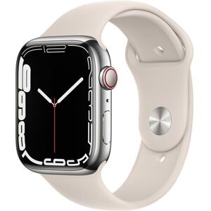 Apple Watch Series 7 Aluminium 45 mm (2021)   GPS   silber   Sportarmband Polarstern