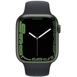 Apple Watch Series 7 Aluminium 45 mm (2021)   GPS + Cellular   grün   Sportarmband Mitternacht