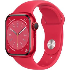 Apple Watch Series 8 Aluminium 41 mm (2022)   GPS + Cellular   (PRODUCT)RED   Sportarmband (PRODUCT)RED M/L