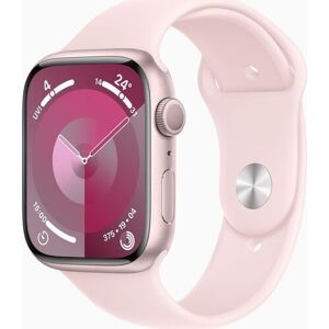 Apple Watch Series 9 Aluminium 45 mm (2023)   GPS + Cellular   rosé   Sportarmband hellrosa M/L