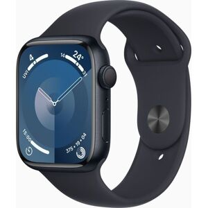 Apple Watch Series 9 Aluminium 45 mm (2023)   GPS   Mitternacht   Sportarmband Mitternacht S/M