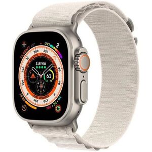 Apple Watch Ultra (2022)   49 mm   GPS   silber   Alpine Loop Polarstern Medium