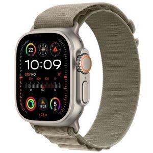 Apple Watch Ultra 2 (2023)   GPS + Cellular   silber   Alpine Loop Oliv Medium
