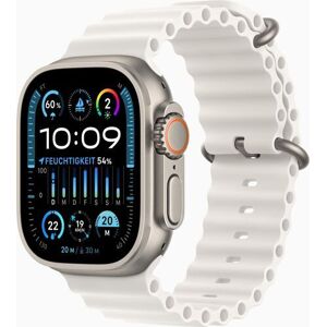 Apple Watch Ultra 2 (2023)   GPS + Cellular   silber   Ocean Armband weiß