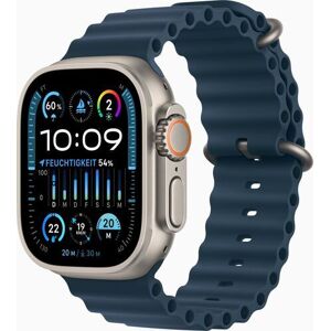 Apple Watch Ultra 2 (2023)   GPS + Cellular   silber   Ocean Armband blau