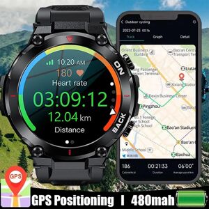 Sacosding Smart Watch 2023 Neue Männer Smart Uhr Gps Outdoor Sport Fitness Tracker Armband Große Batterie Super Lange Standby-Gesundheit Überwachung Smartwatch