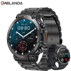 Melanda Neue 1,39 Zoll Männer Bluetooth Anruf Smart Uhr Sport Fitness Tracker Herz Monitor Smartwatch Für Android Ios 400 Mah