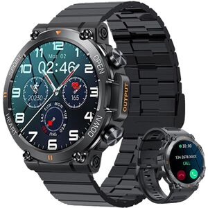 Zodvboz 2023 Neue 1,39 Zoll Männer Bluetooth Anruf Smart Uhr Sport Fitness Tracker Heart Monitor Smartwatch Für Android Ios 400 Mah