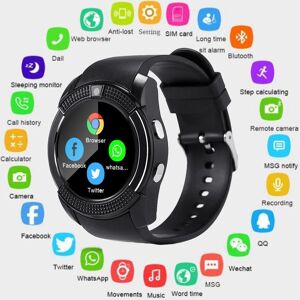 Electronicmall Smart Watch New V8 Mit Gsm Sms Touchscreen Sport Schrittzähler Kamera Für Android