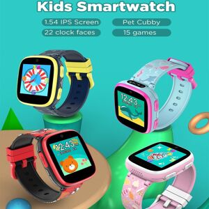 Kgg Kids Smart Watch Smart Watch Für Kinder, Musikspiel, 2 Kameras, Video, 15 Spiele, Taschenrechner, Wecker, Touchscreen, Kinder-Taschenlampe, Habit Track Clock