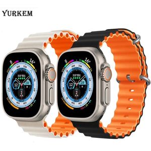 Zjm  Mall Yurkem Smart Watch Ultra 8 Männer Frauen Kabelloses Aufladen Smartwatch Bluetooth Anrufe Herzfrequenz Wasserdicht Für Ios Android-Telefon