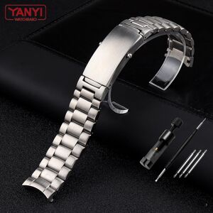 Freesh 316l Stainless Steel Watchband 20mm For Omega Watch Strap 18mm Solid Metal Watch Band 22mm Curved End Steel Watch Bracelet