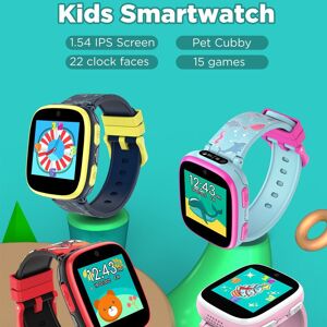 Greentiger Smart Watch Smart Watch Für Kinder, Musikspiel, 2 Kameras, Video, 15 Spiele, Taschenrechner, Wecker, Touchscreen, Kinder-Taschenlampe, Habit Track Clock