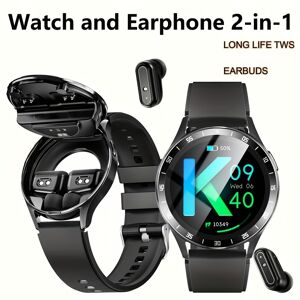 X10 Headset Smart Watch, Tws 2 In 1 Wireless Dual Headset Call Smart Watch With Earbuds, Nfc, Sport Music Smartwatch Full Touch Hd Screen Fitness Sports Men Watches