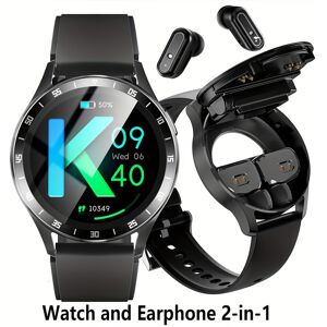 2-in-1 Smartwatch With Wireless Earbuds For Men, 2024 New Model, Call Function, 100+ Sports Modes, Nfc, 1.39