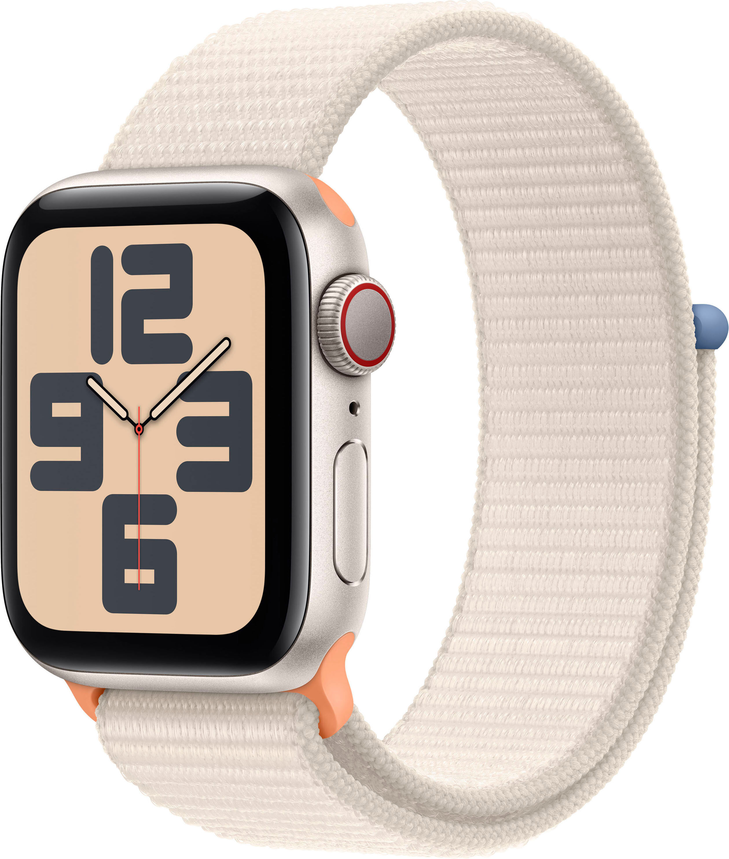Smartwatch APPLE "Watch SE GPS 40mm One-Size" Smartwatches beige (starlight) Fitness-Tracker Sport Loop