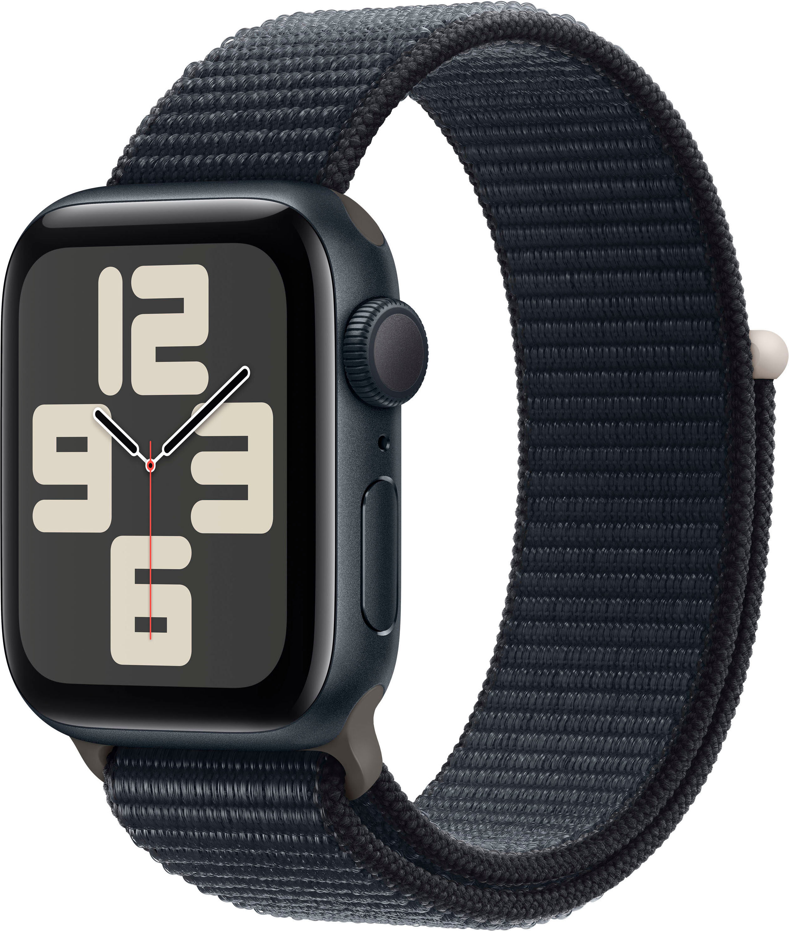 Smartwatch APPLE "Watch SE GPS 40mm One-Size" Smartwatches schwarz (midnight, midnight) Fitness-Tracker Sport Loop