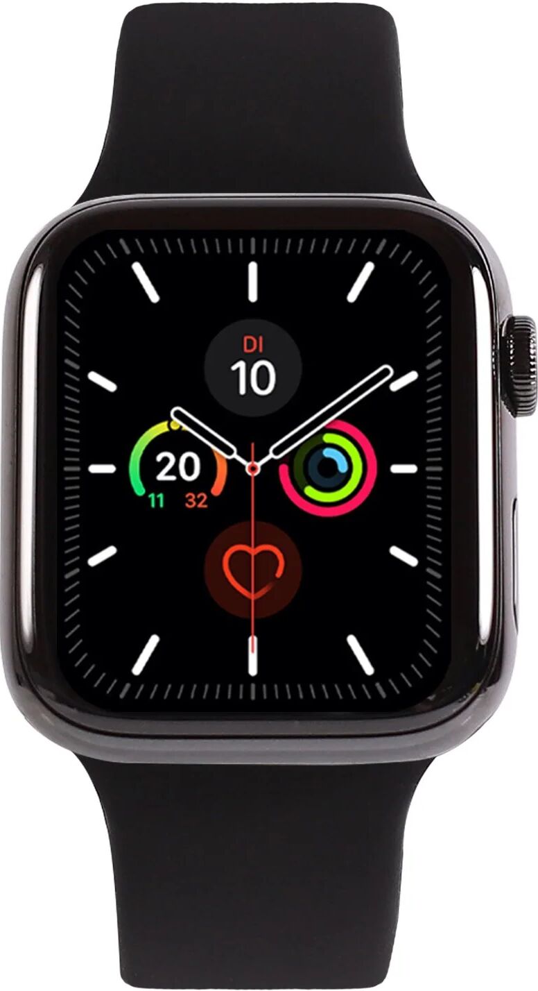 Apple Watch Series 5 Edelstahl 44 mm Wie neu / GPS + LTE / Space Schwarz