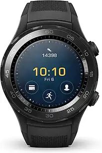 Huawei Watch 2 45 mm schwarz am Sportarmband carbon black [Wi-Fi]