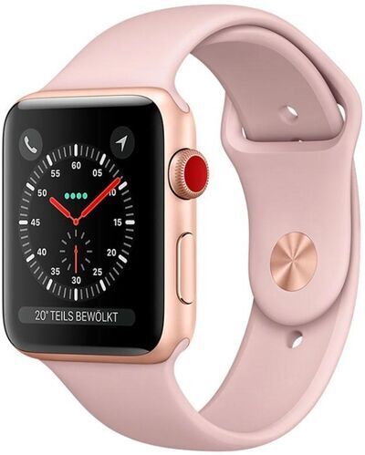 Apple Watch Series 3 (2017)   42 mm   Aluminium   GPS   gold   Sportarmband rosa