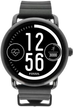 Fossil Q Wander schwarz mit Silikonarmband schwarz (FTW2103) schwarz