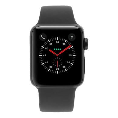 Apple Watch Series 3 Aluminiumgehäuse spacegrau 42mm mit Sportarmband grau (GPS) aluminium spacegrau