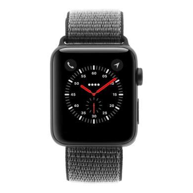 Apple Watch Series 3 Aluminiumgehäuse grau 42mm mit Sport Loop olivgrün (GPS + Cellular) aluminium grau