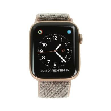 Apple Watch Series 4 Aluminiumgehäuse gold 44mm mit Sport Loop sandrosa (GPS) aluminium gold