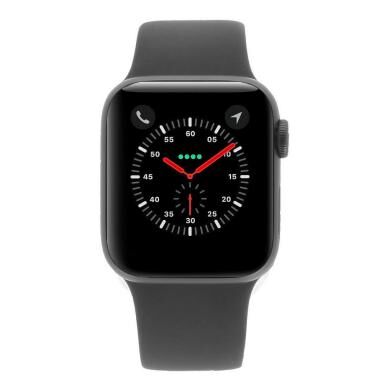 Apple Watch Series 4 Aluminiumgehäuse grau 40mm mit Sportarmband schwarz (GPS) aluminium grau